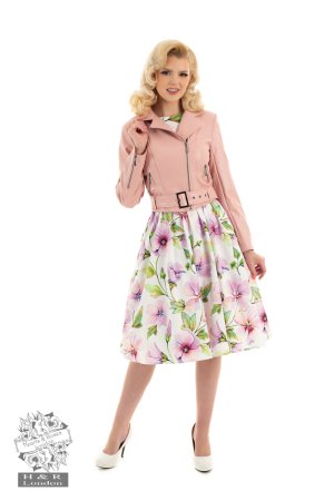 Pink Lady Faux leather Jacket